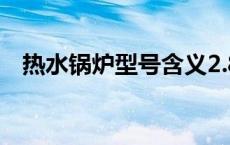 热水锅炉型号含义2.8MW 热水锅炉型号 