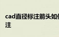 cad直径标注箭头如何放到里面去 cad直径标注 