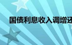 国债利息收入调增还是减 国债利息收入 