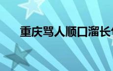 重庆骂人顺口溜长句 重庆骂人顺口溜 