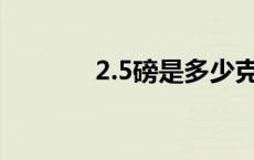 2.5磅是多少克 2磅是多少克 