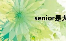 senior是大几 senior 