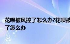 花呗被风控了怎么办?花呗被风控了还能套现吗? 花呗被风控了怎么办 