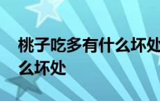 桃子吃多有什么坏处和好处 桃子吃多了有什么坏处 