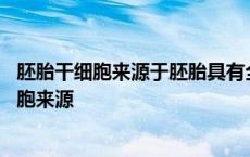 胚胎干细胞来源于胚胎具有全能性不涉及伦理问题 胚胎干细胞来源 