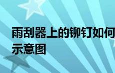 雨刮器上的铆钉如何标30公分 雨刮器铆钉点示意图 