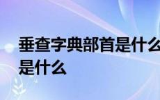 垂查字典部首是什么再查几画 垂查字典部首是什么 