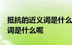 抵抗的近义词是什么呢 标准答案 抵抗的近义词是什么呢 