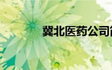 冀北医药公司简介 冀北医药 