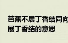 芭蕉不展丁香结同向春风各自愁解析 芭蕉不展丁香结的意思 