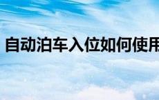 自动泊车入位如何使用 自动泊车入位好用吗 