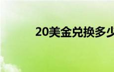 20美金兑换多少人民币 20美金 