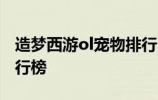 造梦西游ol宠物排行2020 造梦西游ol宠物排行榜 