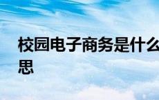 校园电子商务是什么意思 电子商务是什么意思 