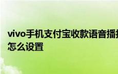 vivo手机支付宝收款语音播报怎么设置 支付宝收款语音播报怎么设置 