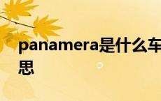 panamera是什么车中文 panamera什么意思 