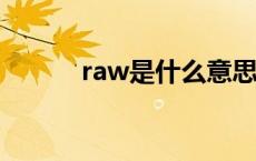 raw是什么意思 rip是什么意思 