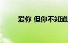 爱你 但你不知道 爱你但你不知道 