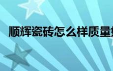 顺辉瓷砖怎么样质量如何 顺辉瓷砖怎么样 