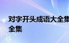 对字开头成语大全集500个 对字开头成语大全集 