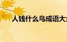 人钱什么鸟成语大全 人钱鸟打一成语 