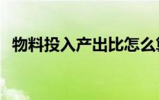 物料投入产出比怎么算 投入产出比怎么算 