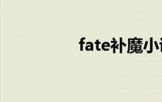 fate补魔小说 fate补魔 