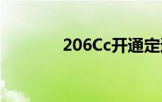 206Cc开通定速巡航 206cc 