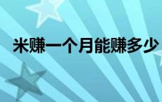 米赚一个月能赚多少 米赚一天能赚多少钱 