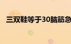 三双鞋等于30脑筋急转弯图片 三双鞋等于30 