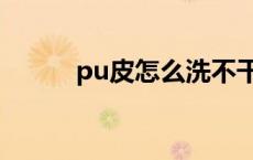 pu皮怎么洗不干净 pu皮怎么洗 