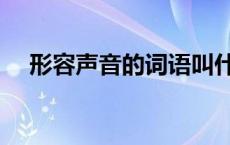 形容声音的词语叫什么 形容声音的词语 