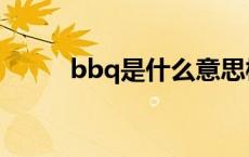 bbq是什么意思梗 bbq什么意思 