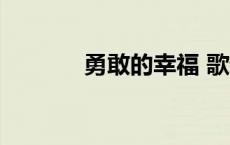 勇敢的幸福 歌词 勇敢的幸福 