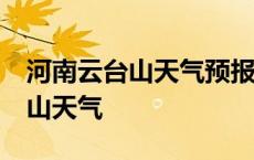 河南云台山天气预报15天查询百度 河南云台山天气 