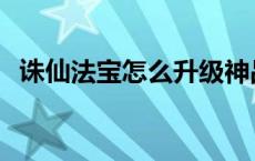 诛仙法宝怎么升级神品 诛仙法宝怎么升级 