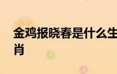 金鸡报晓春是什么生肖 金鸡报晓好年头打一肖 