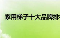 家用梯子十大品牌排行榜前十名 家用梯子 