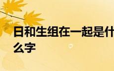 日和生组在一起是什么字 日和生加起来是什么字 