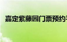 嘉定紫藤园门票预约平台 嘉定紫藤园门票 