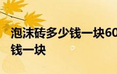 泡沫砖多少钱一块600*200*200 泡沫砖多少钱一块 