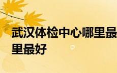 武汉体检中心哪里最好 知乎 武汉体检中心哪里最好 