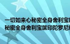 一切如来心秘密全身舍利宝箧印陀罗尼经注音版 一切如来心秘密全身舍利宝箧印陀罗尼经 