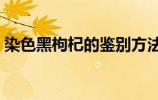 染色黑枸杞的鉴别方法 黑枸杞真假怎样辨别 