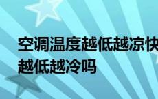 空调温度越低越凉快吗越高越热吗 空调温度越低越冷吗 