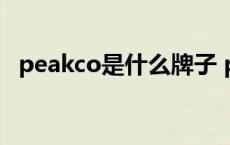 peakco是什么牌子 peak牌子大约多少钱 