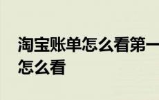 淘宝账单怎么看第一次买的东西 淘宝年账单怎么看 