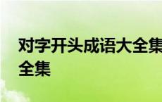 对字开头成语大全集有哪些 对字开头成语大全集 