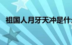 祖国人月牙天冲是什么梗 祖国人是什么梗 