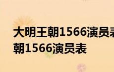 大明王朝1566演员表6主要出场太监 大明王朝1566演员表 